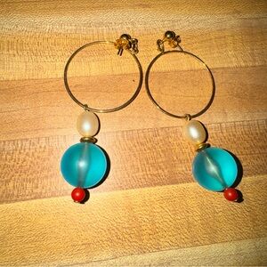 Vintage Avon color fun earrings